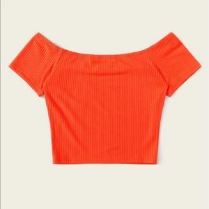 Bright Orange crop top